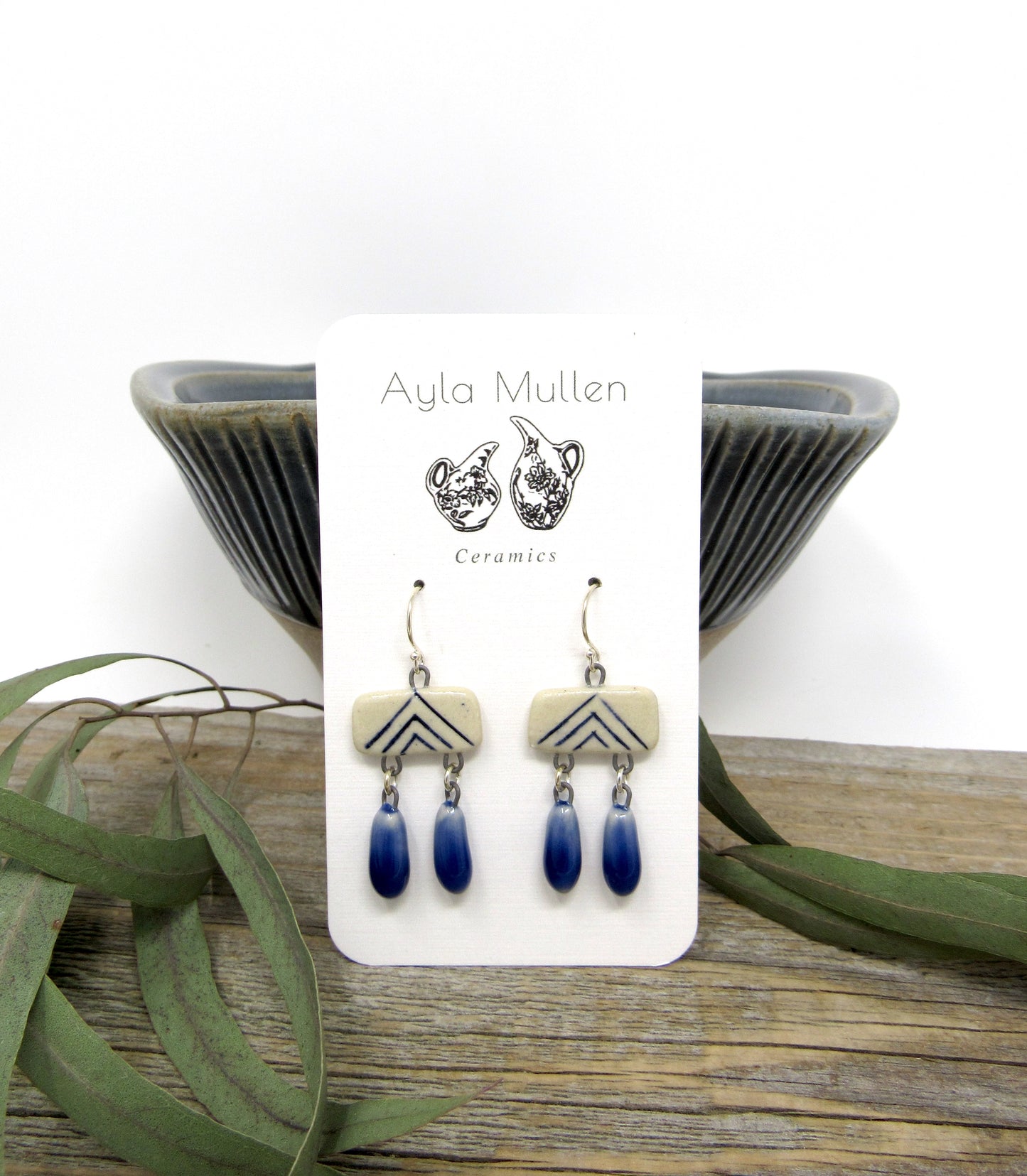 Art Deco Earrings with Dangles