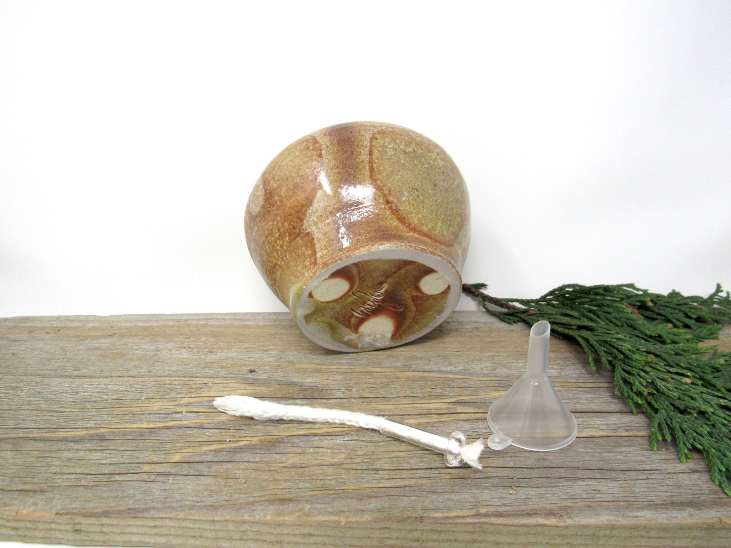 Wood Fired Oil Candle