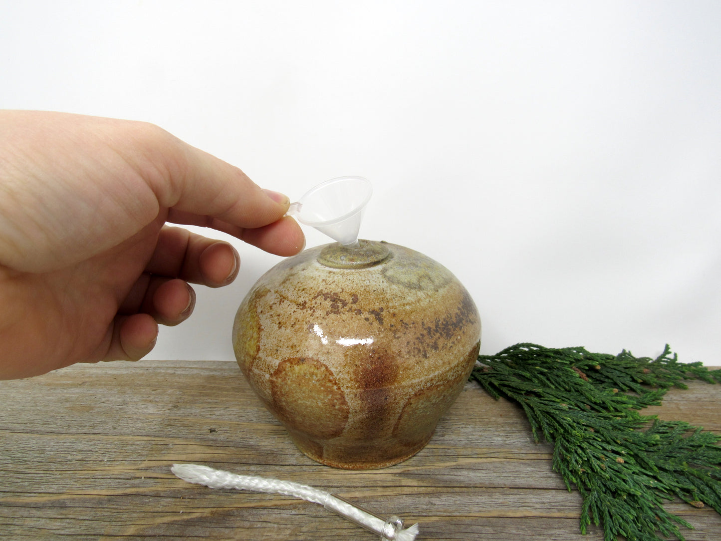 Wood Fired Oil Candle