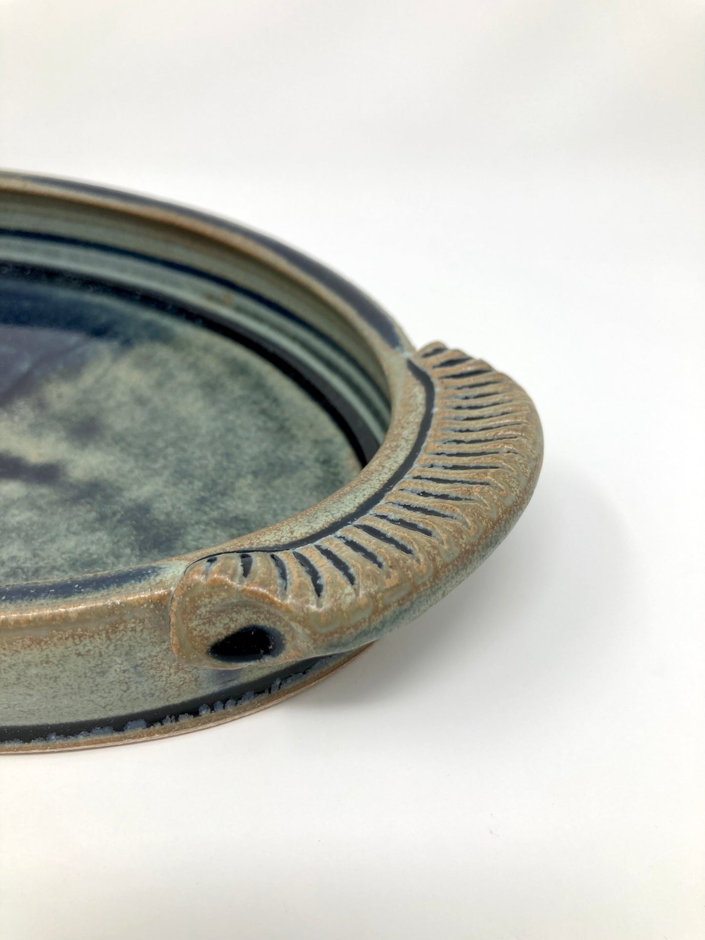 Oval Serving Tray in Blue Ridge