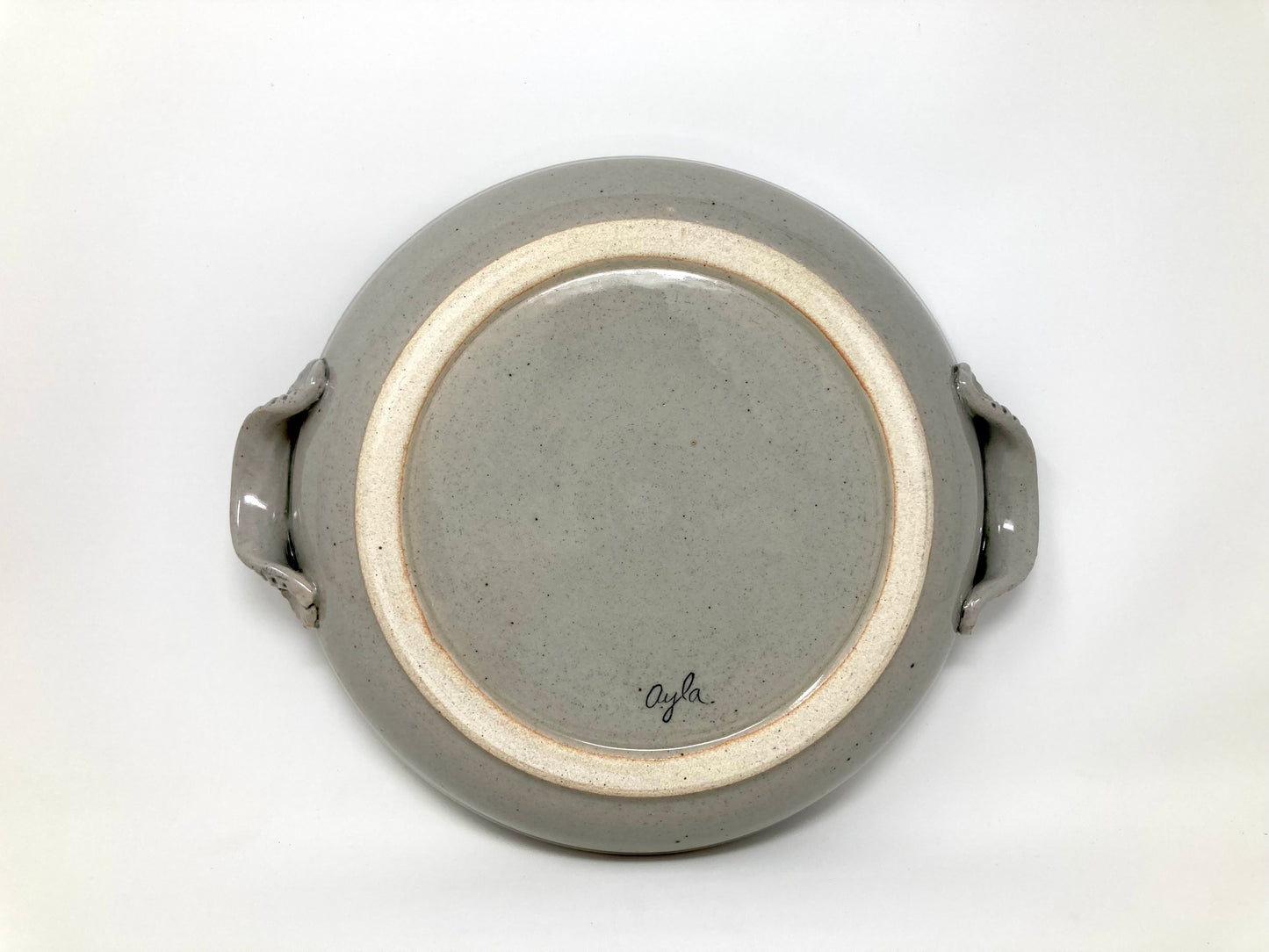 Etruscan Kantharos Serving Dish in Black and Gray
