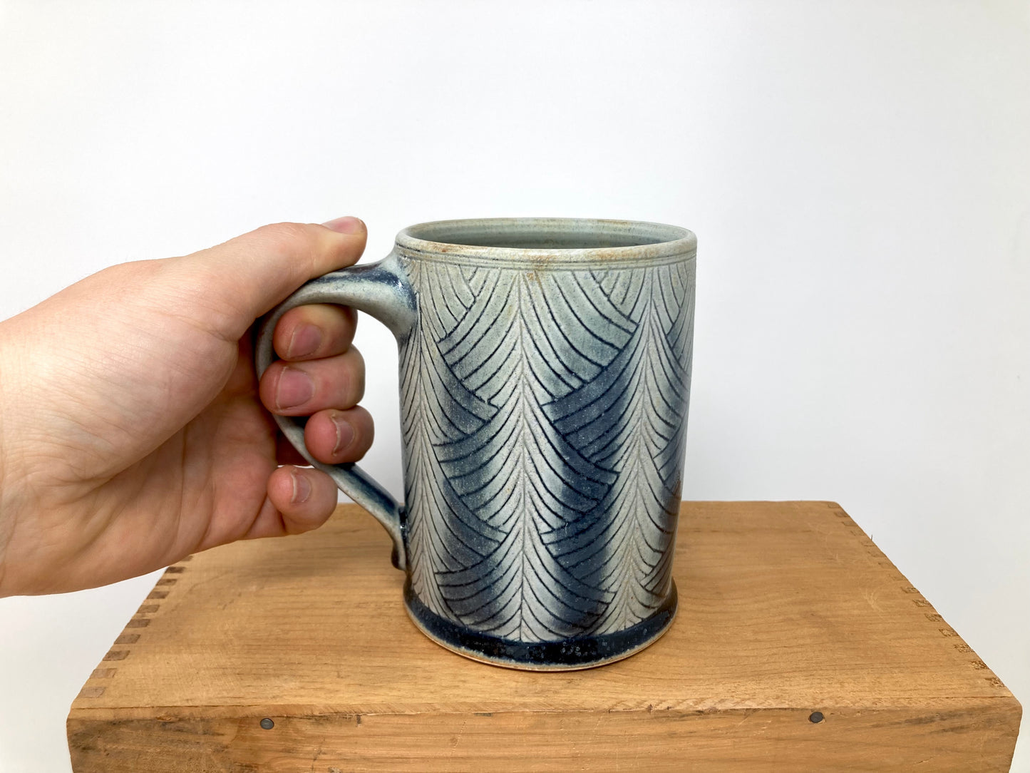 Herringbone Mug in Blue Ridge