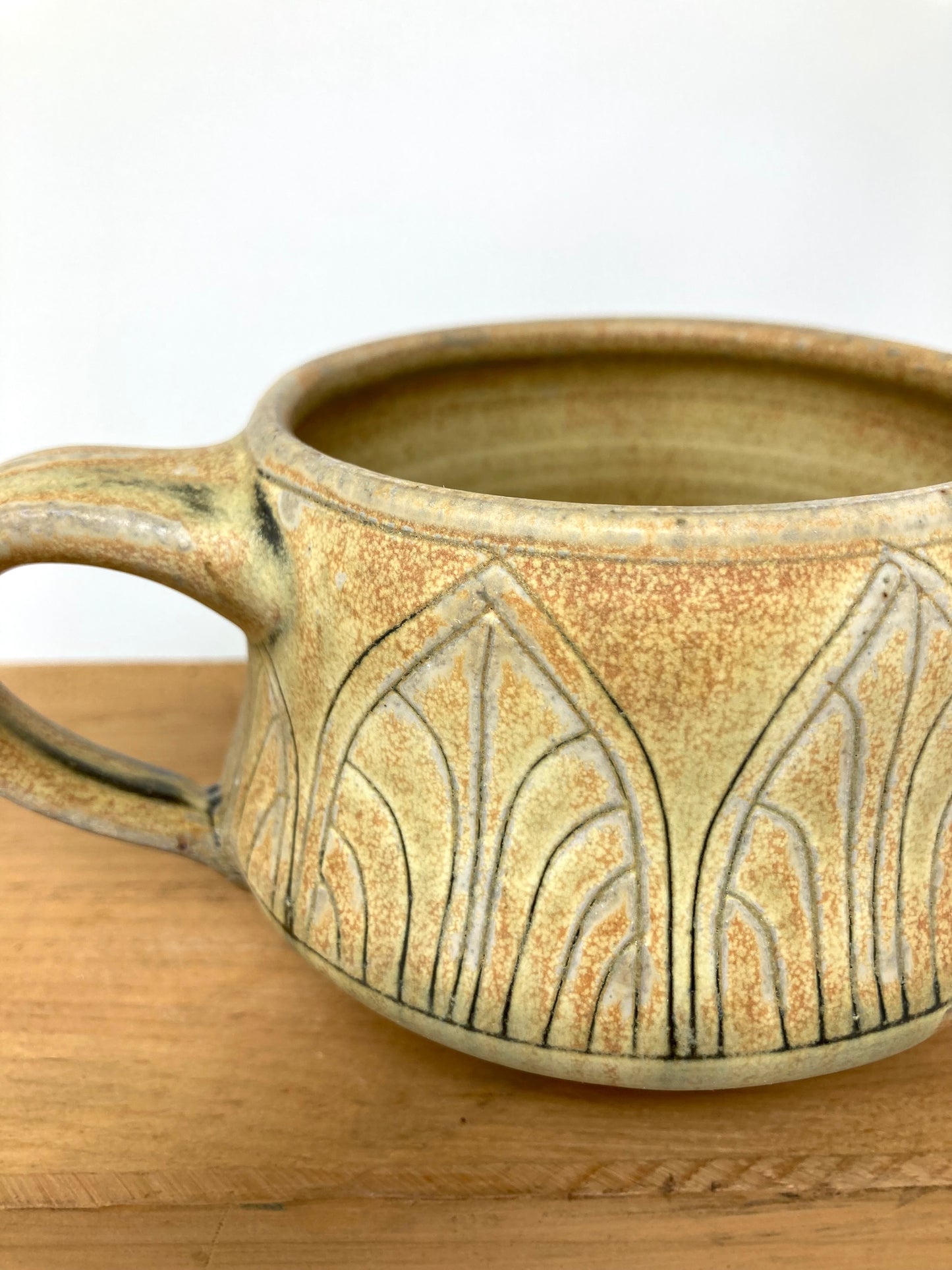 Art Deco Arches Mug #1 in Goldenrod