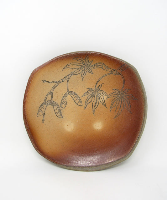 Wood Fired Maple Plate #3