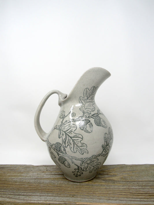 Oak Tree and Acorn Pitcher