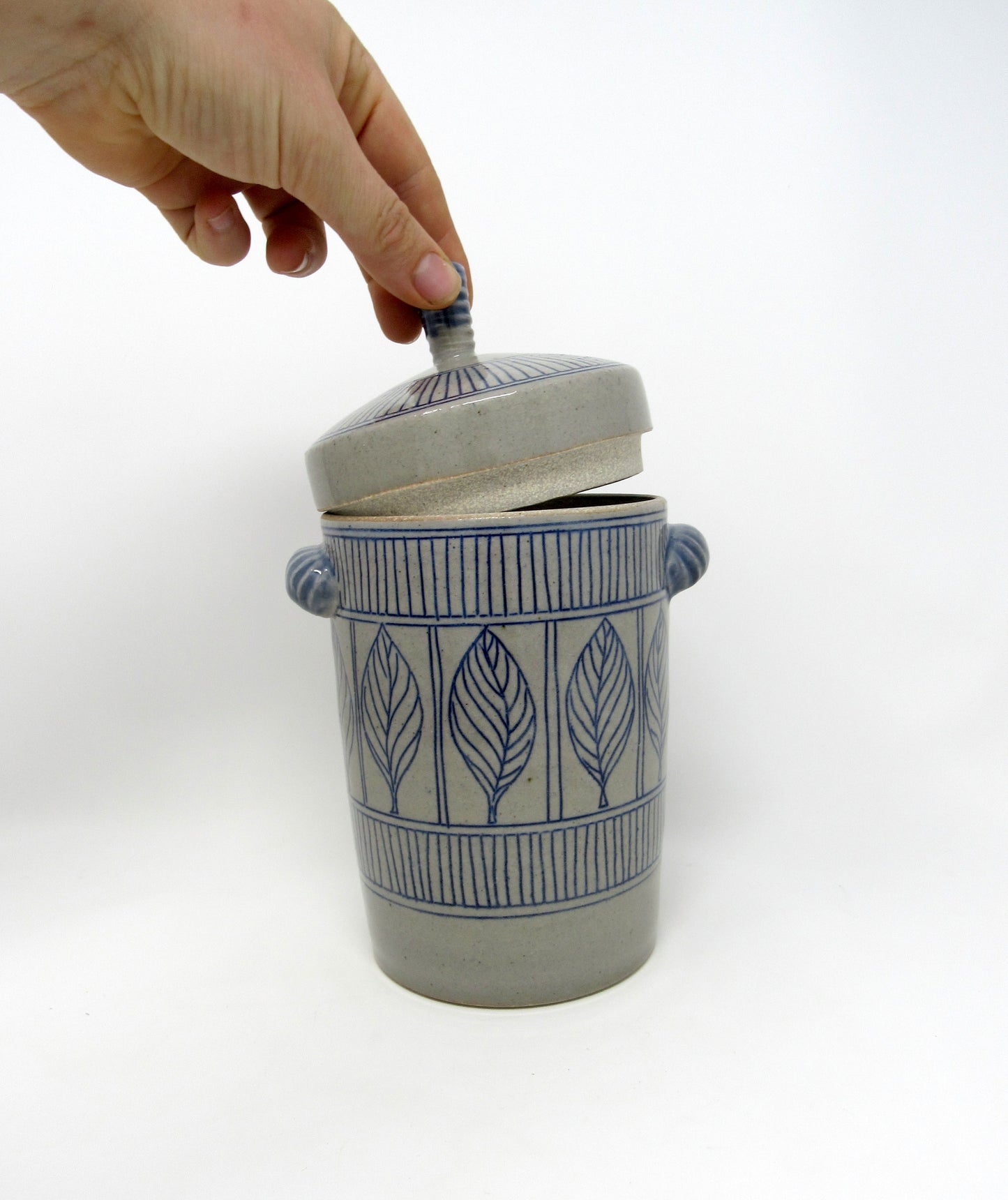 Leaf Pattern Canister, Large