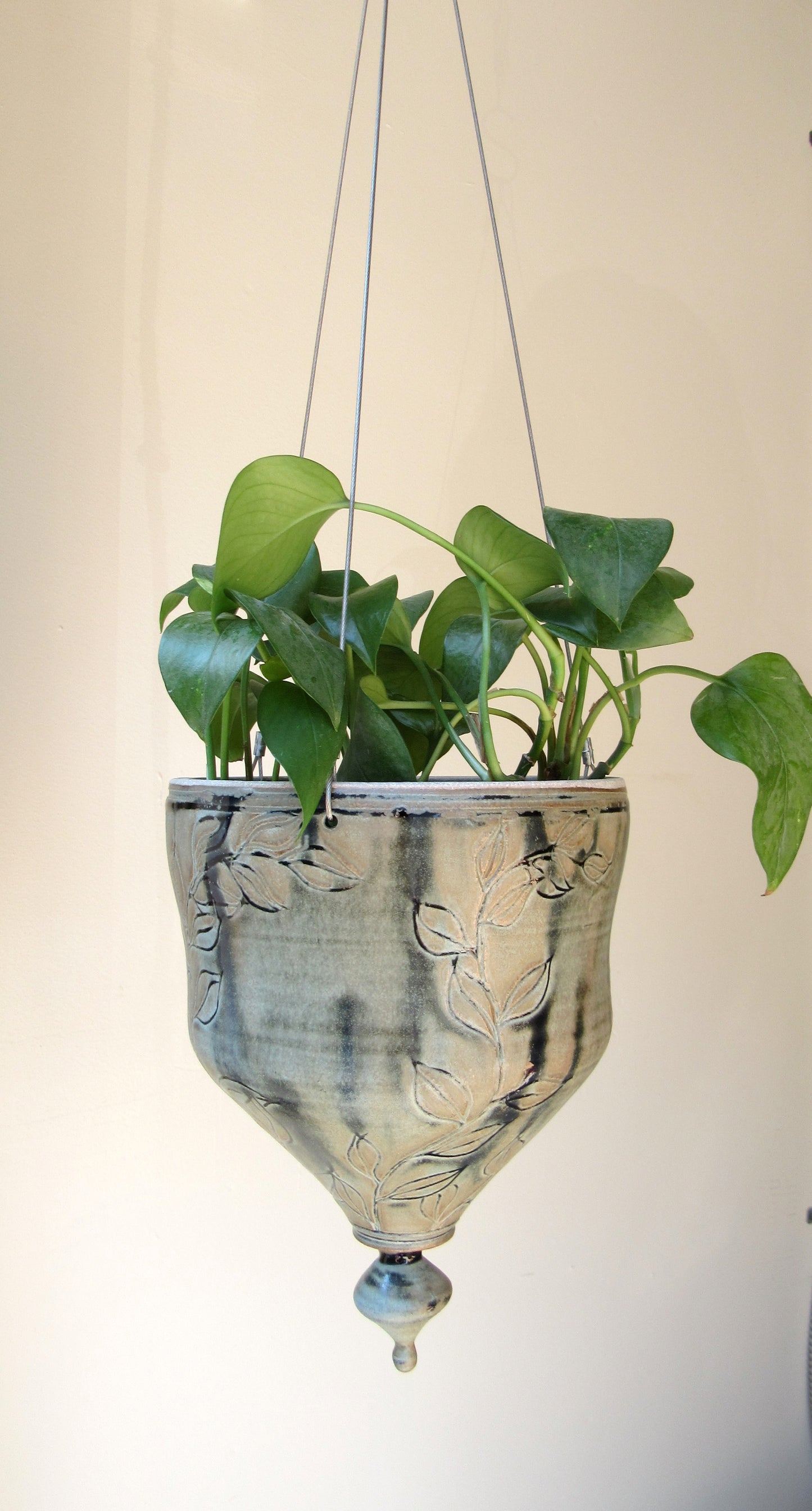Leafy Vine Hanging Planter in Blue Ridge