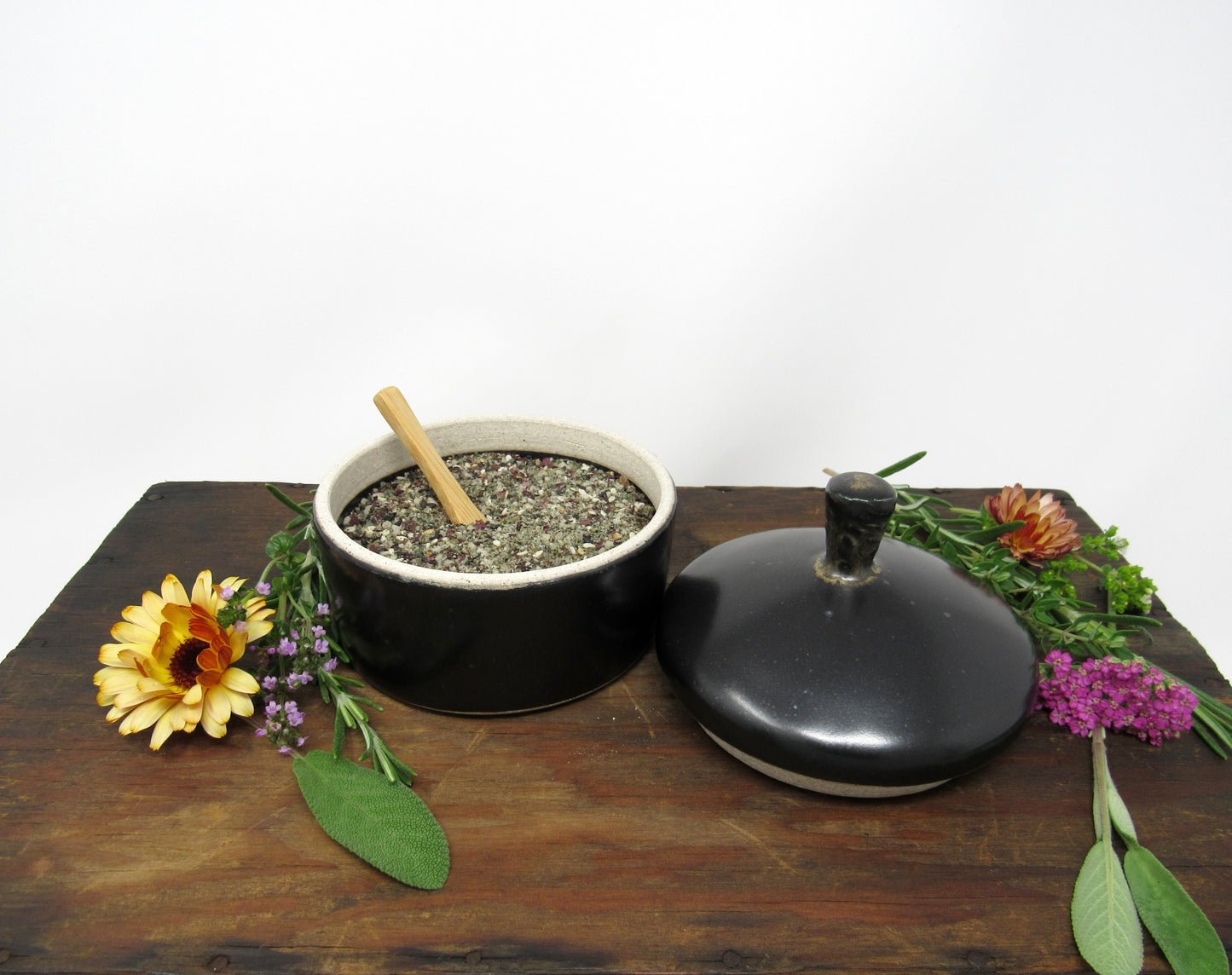 Salt Jar and Seasoning Salt Set #9 (Collab with Nettles and Petals NW)