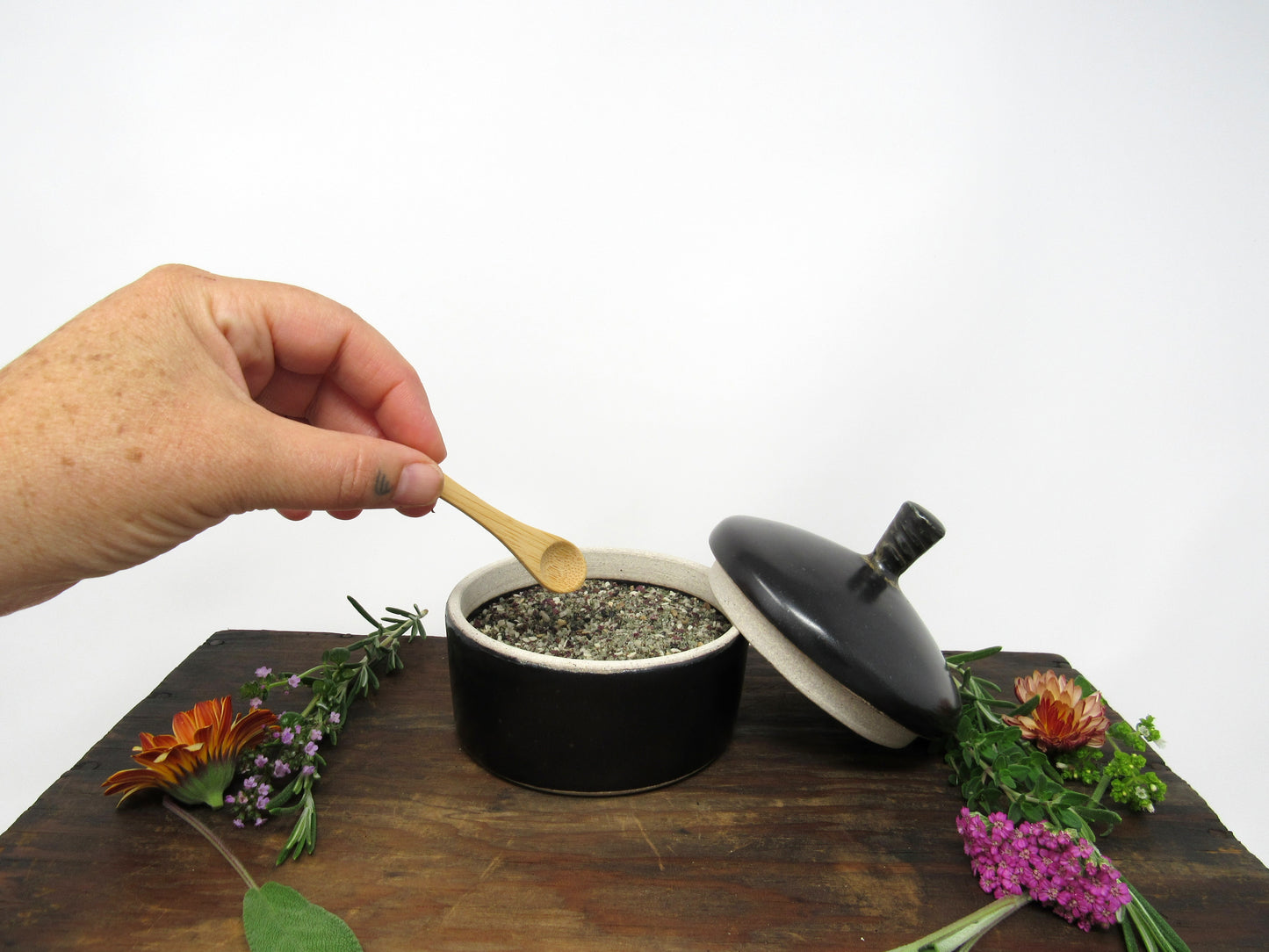 Salt Jar and Seasoning Salt Set #9 (Collab with Nettles and Petals NW)