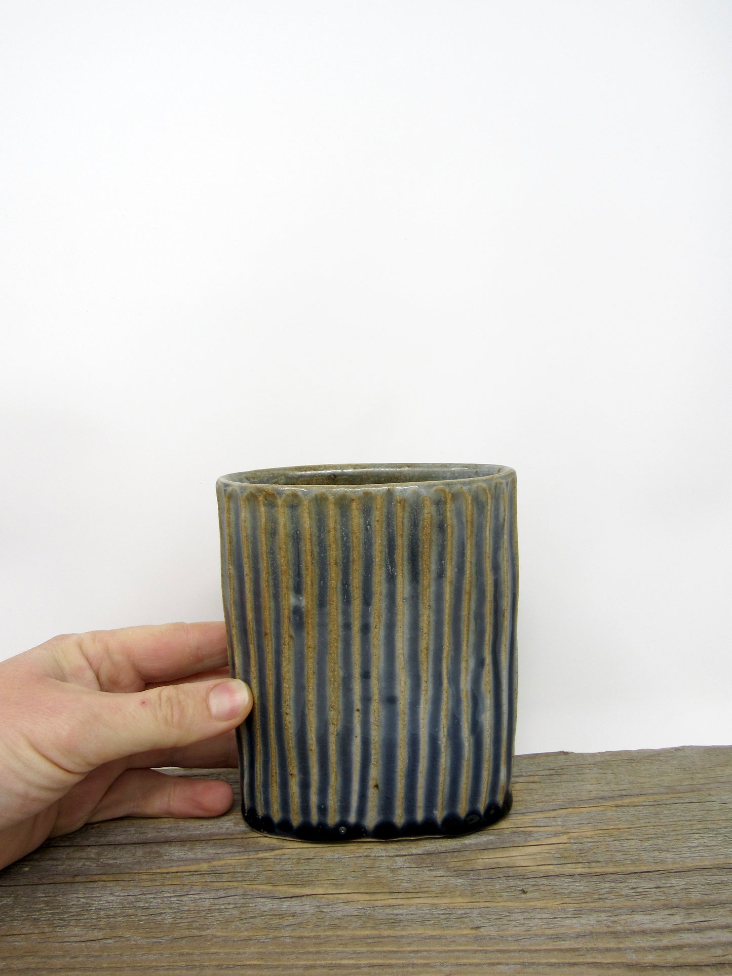 Faceted Envelope Vase #1