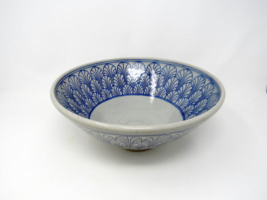 Large Art Deco Arches Serving Bowl