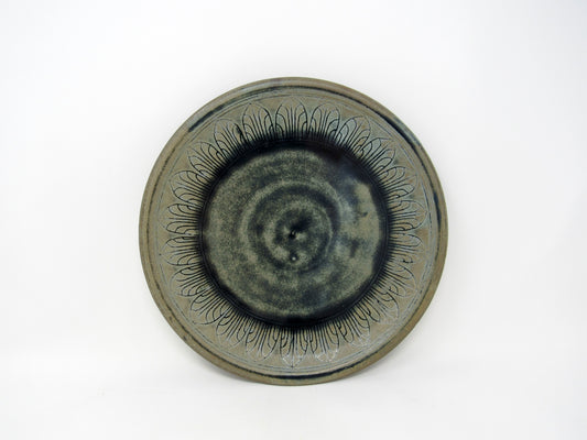 Art Deco Arches Dinner Plate in Blue Ridge