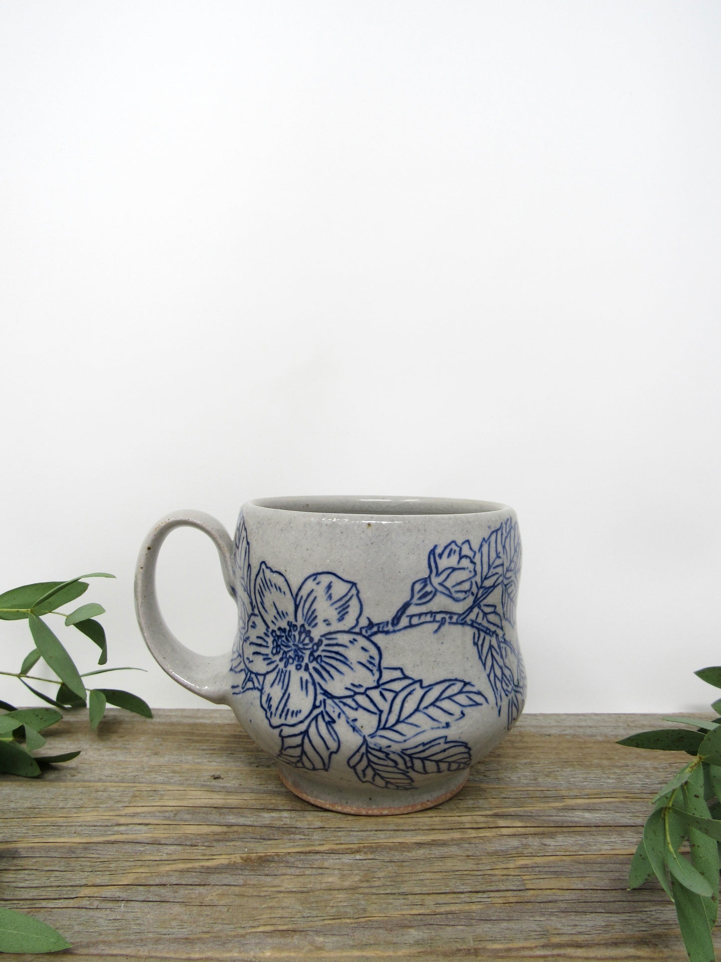 Curvy Wild Rose Mug #1