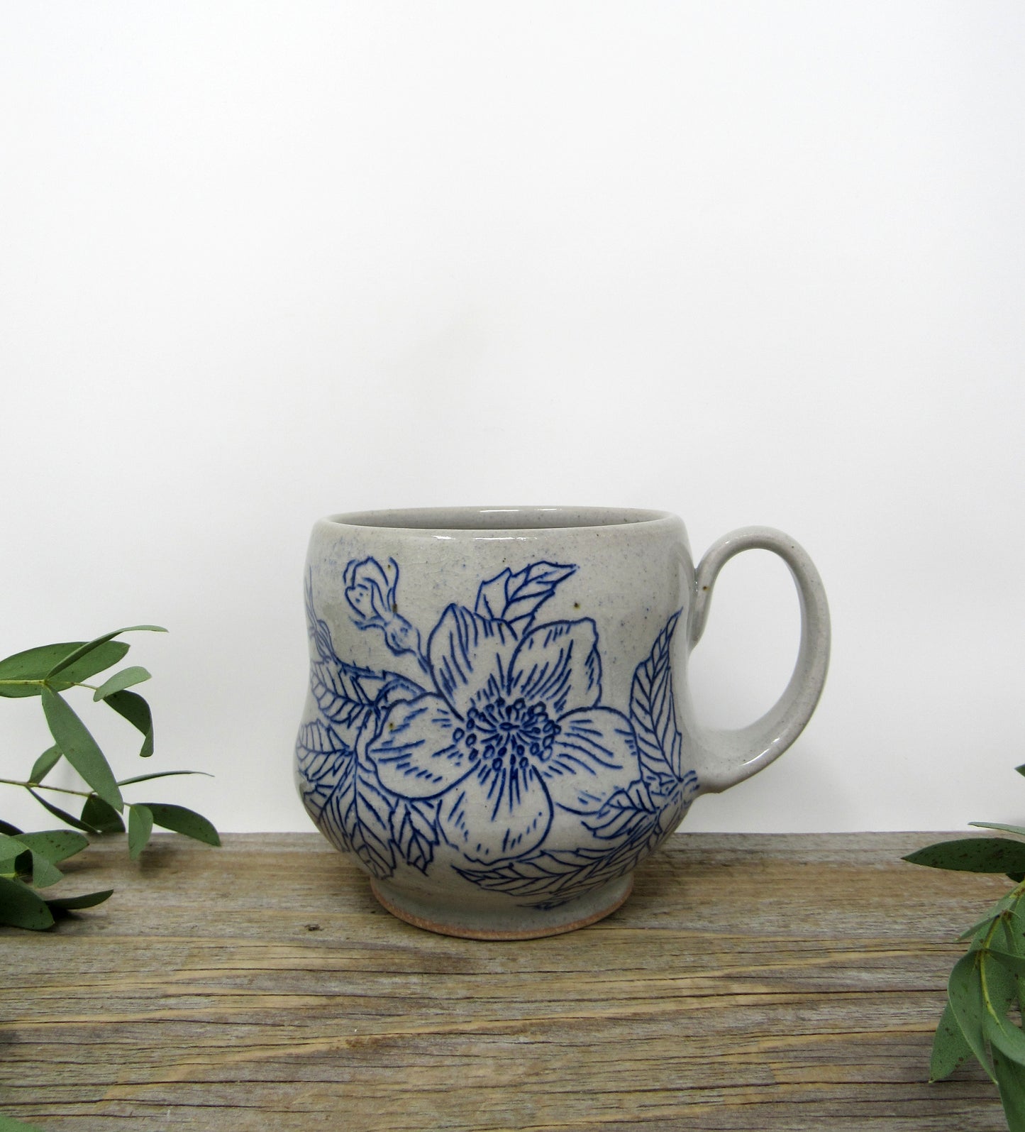 Curvy Wild Rose Mug #1