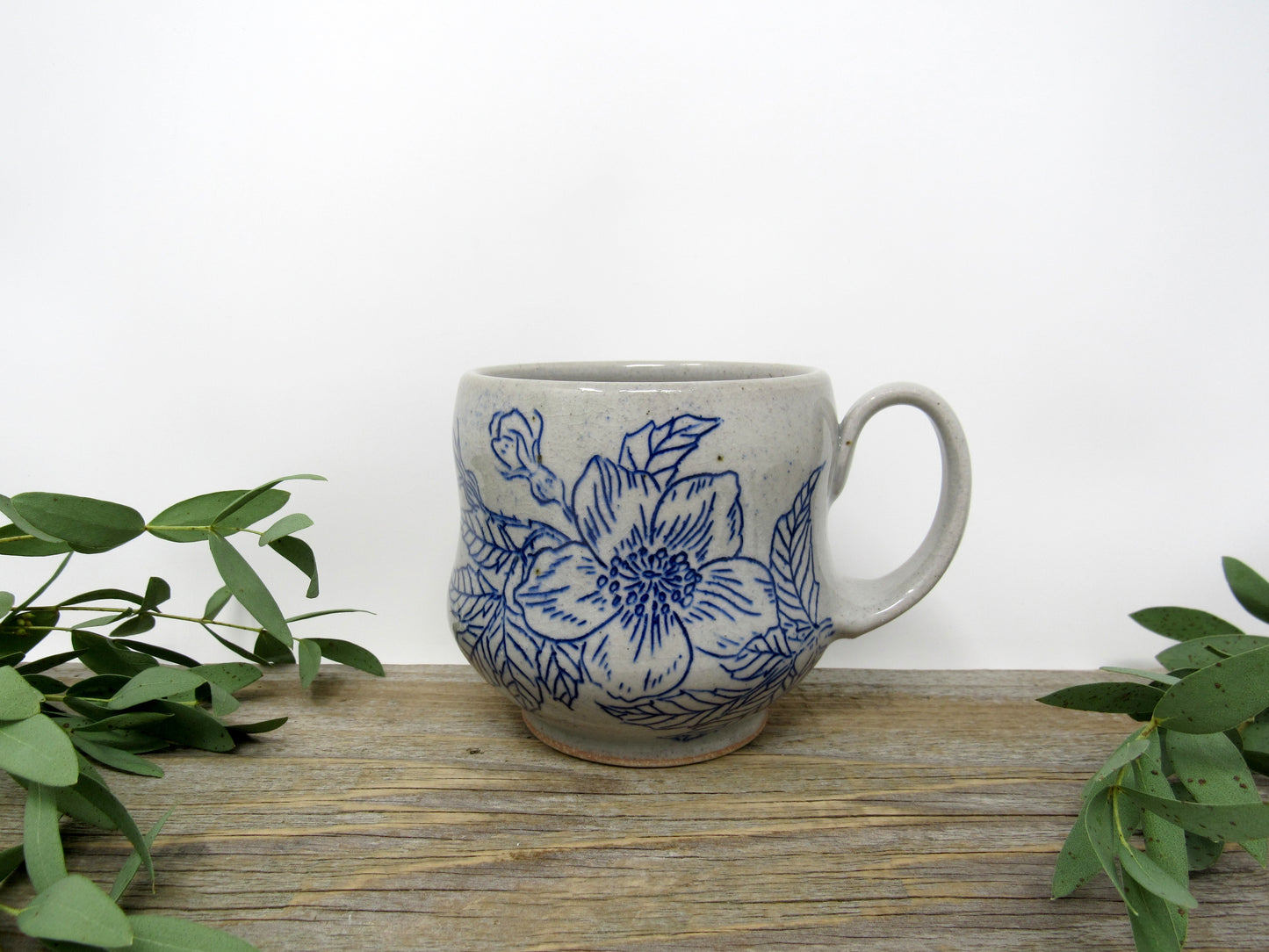 Curvy Wild Rose Mug #1