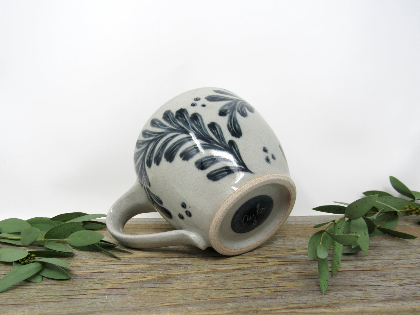 Brushwork Pattern Diner Mug