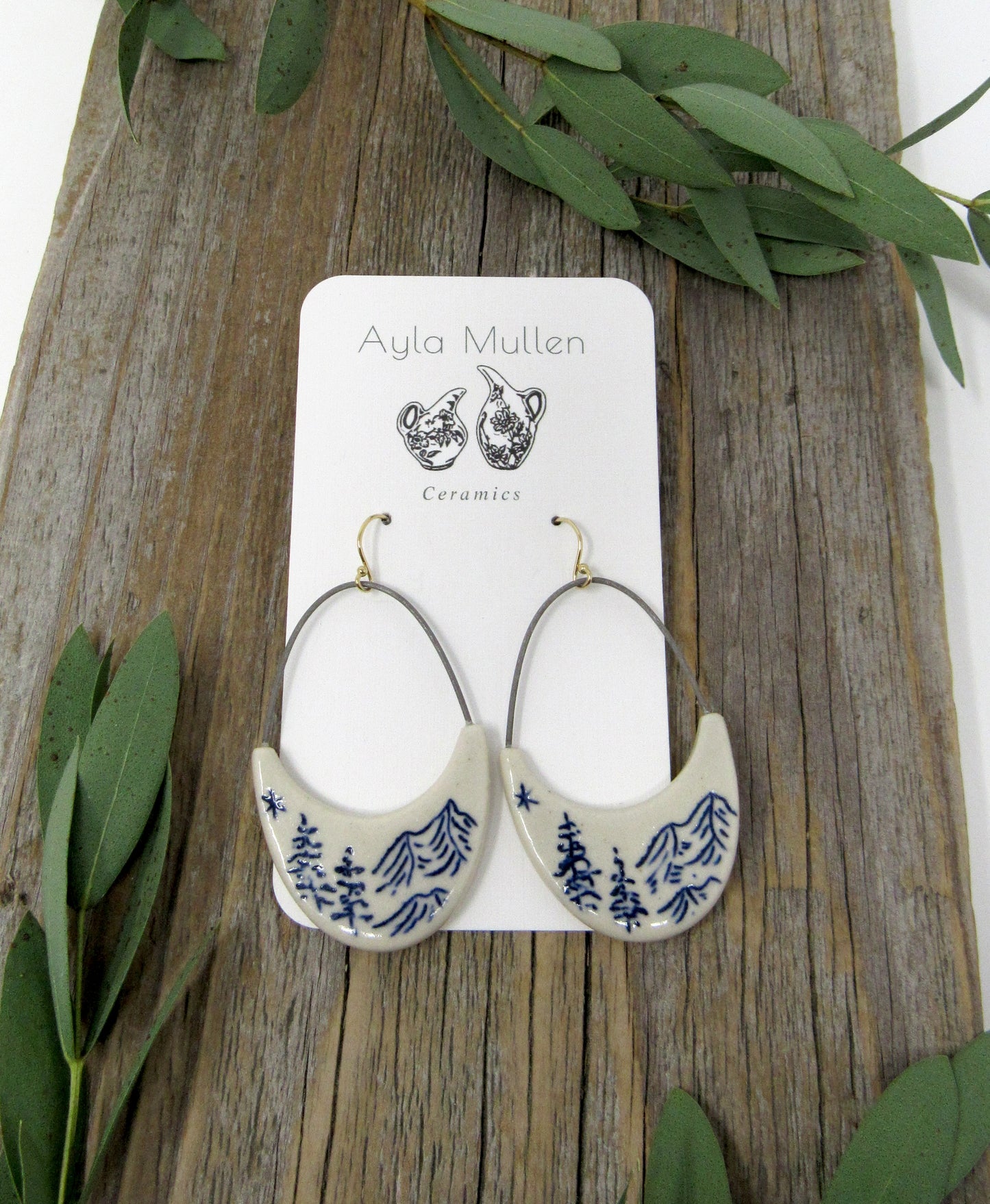 Mountain Landscape Arch Earrings