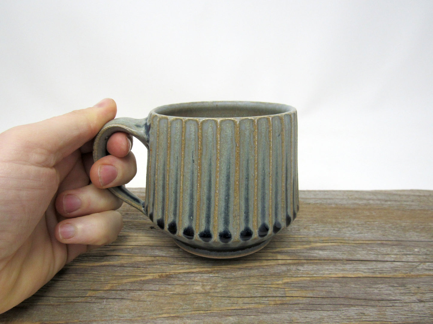 Fluted Mug in Blue Ridge #1