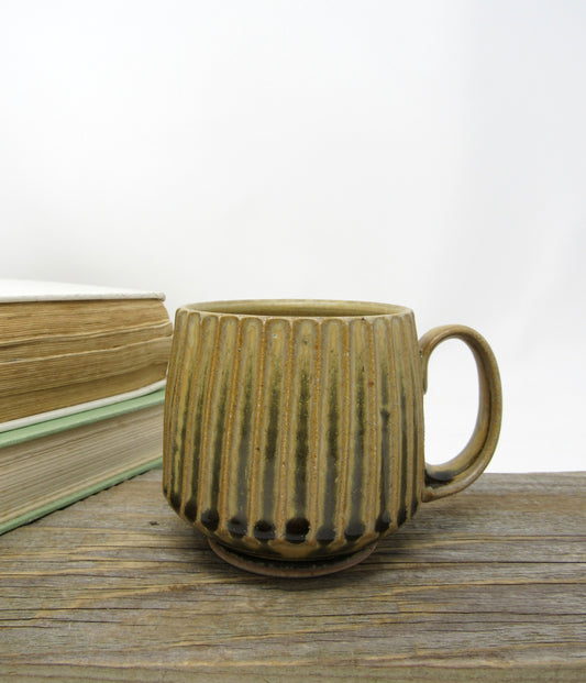 Fluted Mug in Goldenrod