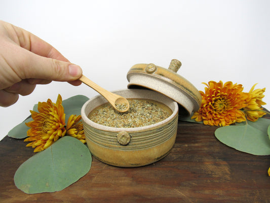 Salt Jar and Seasoning Salt Set #15 (Collab with Nettles and Petals NW)