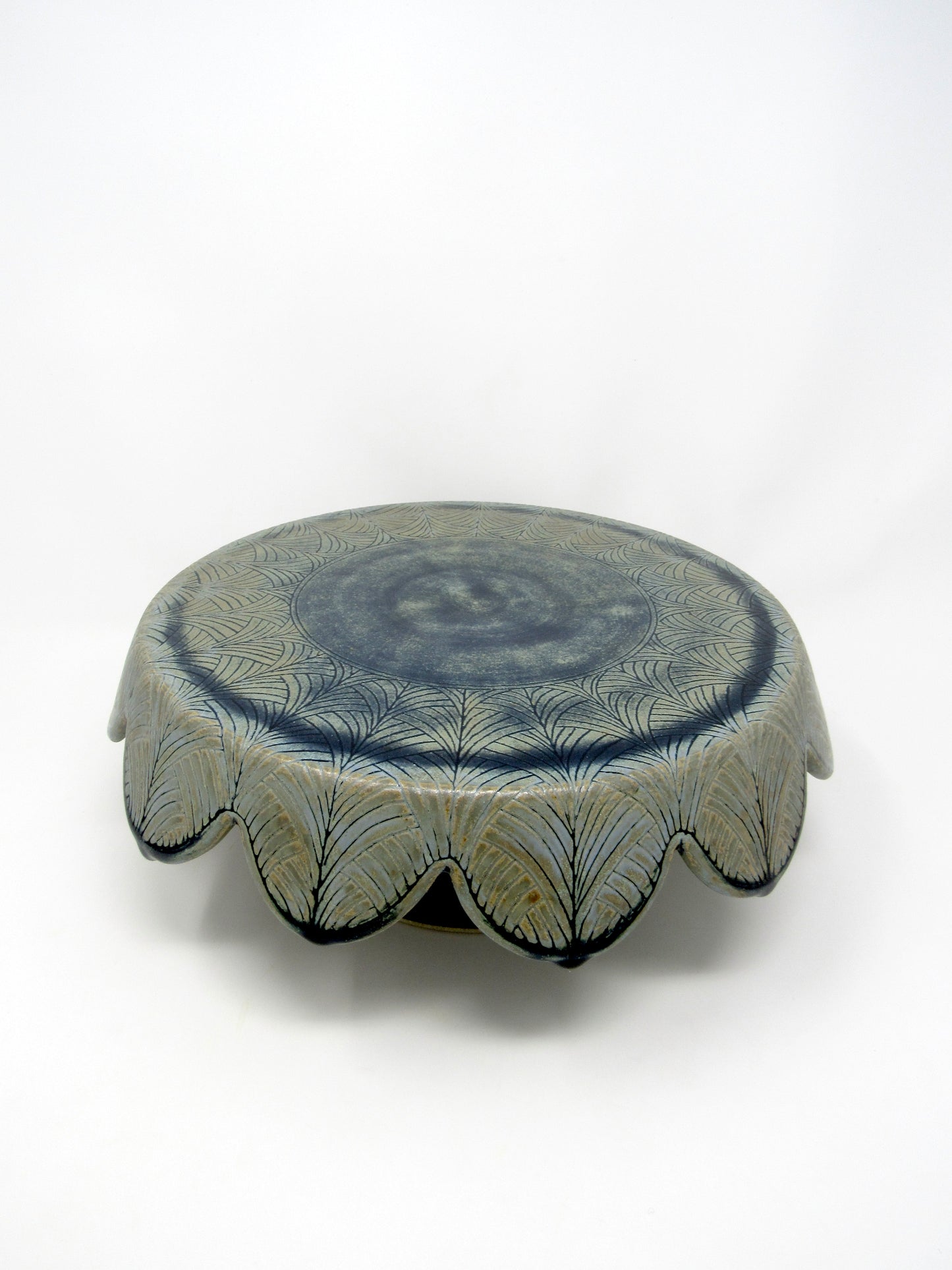 Herringbone Cake Stand in Blue Ridge