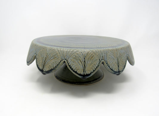 Herringbone Cake Stand in Blue Ridge