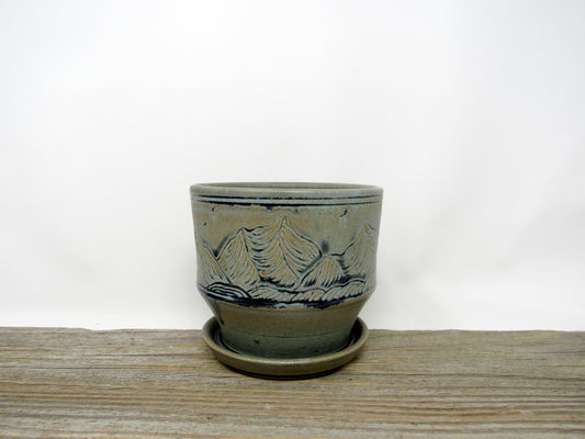Mountain Landscape Planter in Blue Ridge