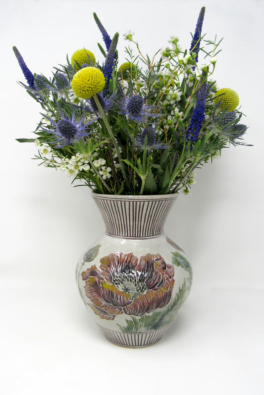 Large Poppy Statement Vase
