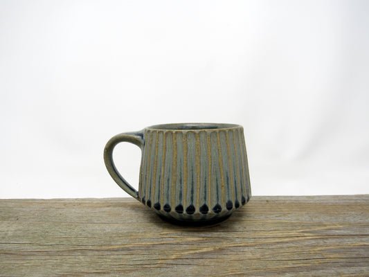 Fluted Mug in Blue #1