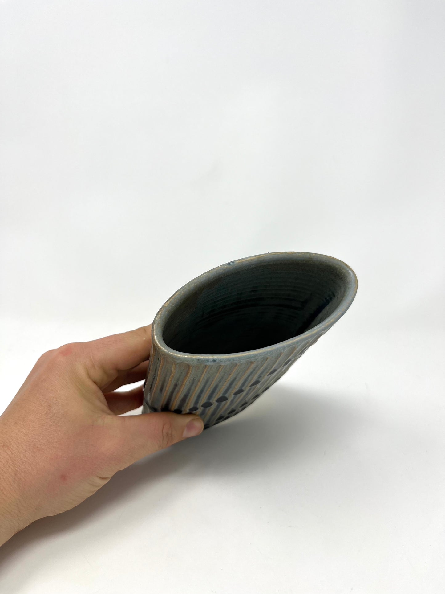 Faceted Envelope Vase #1