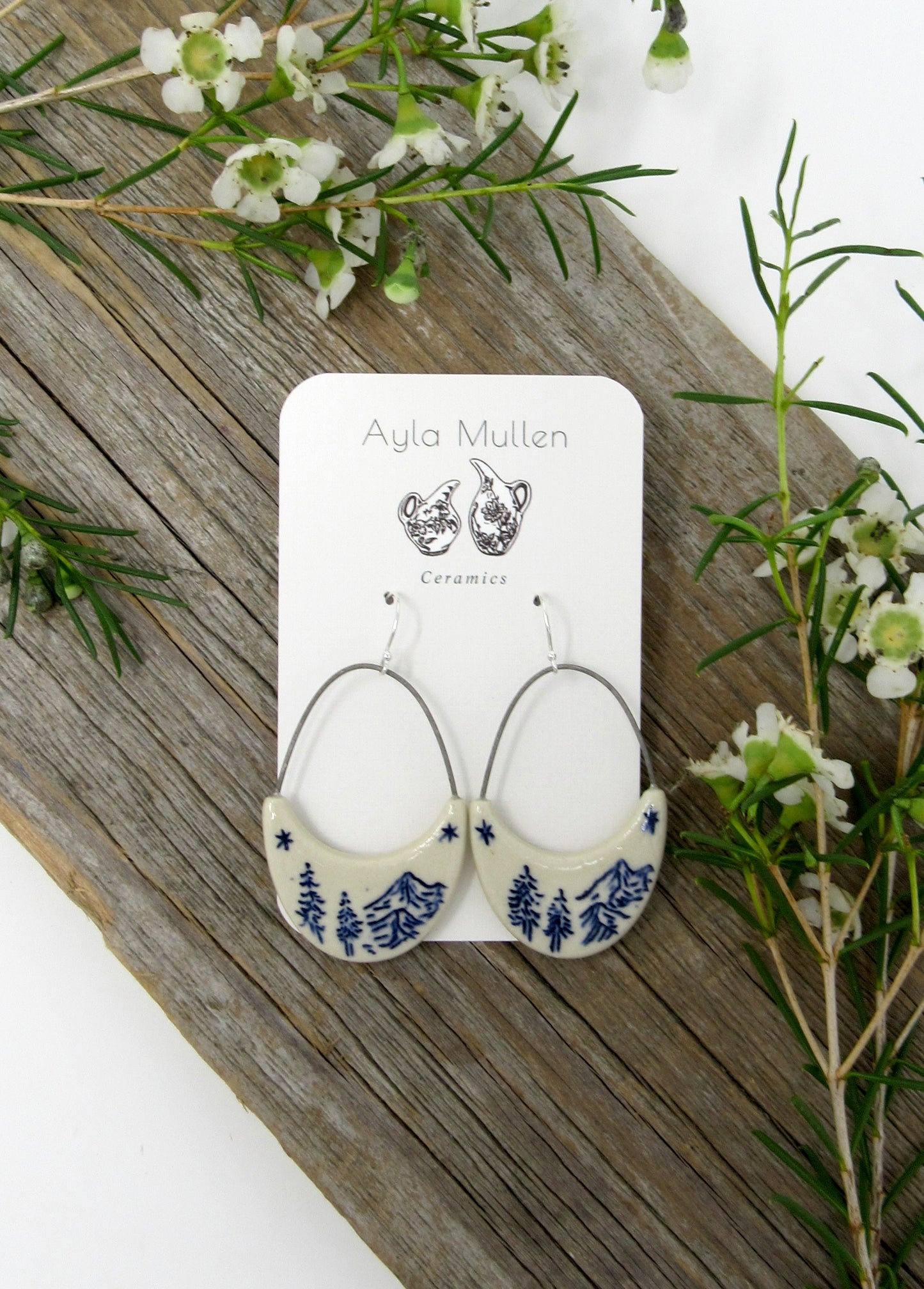 Mountain Landscape Arch Earrings