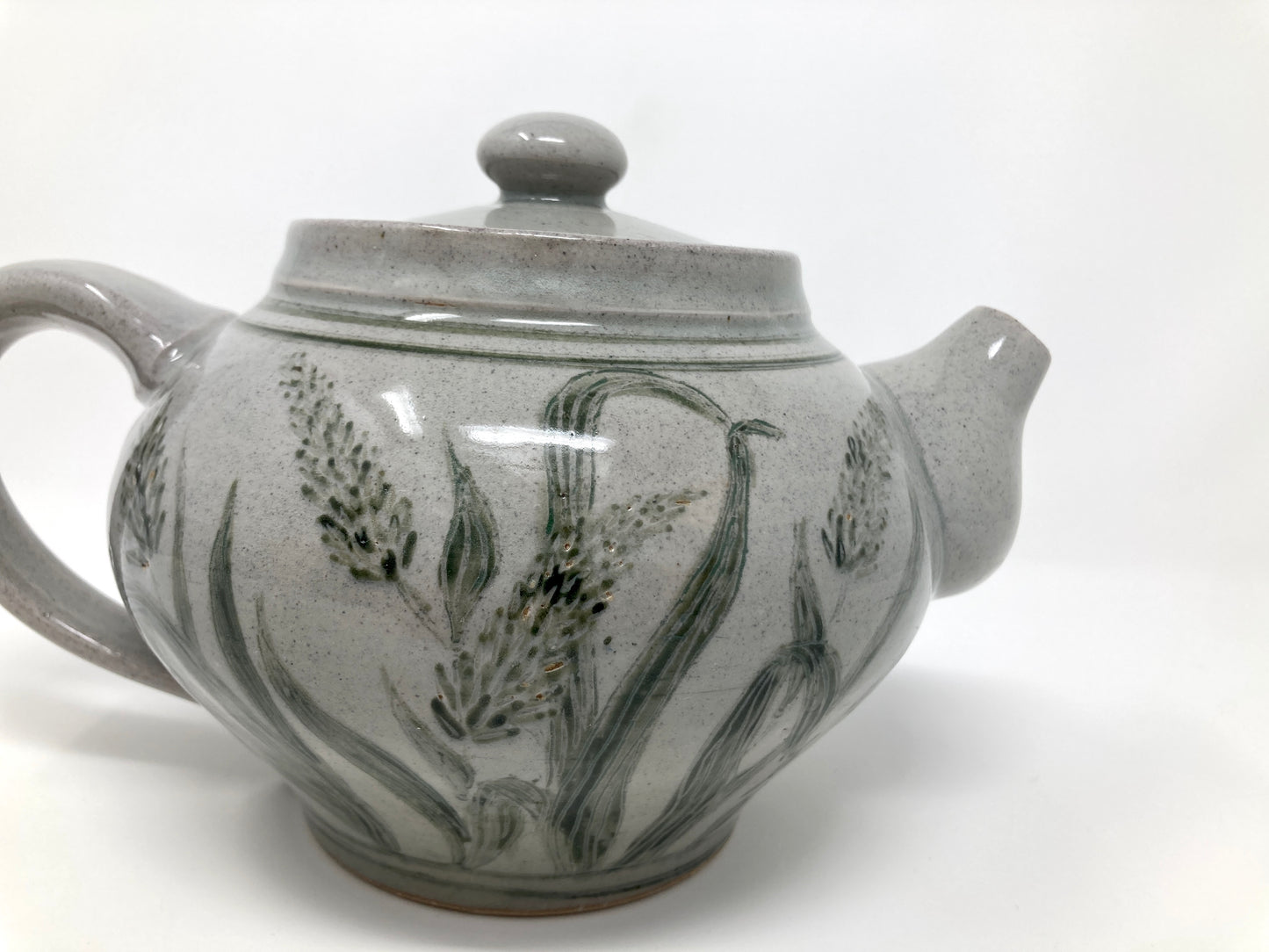Teapot with Wild Grass