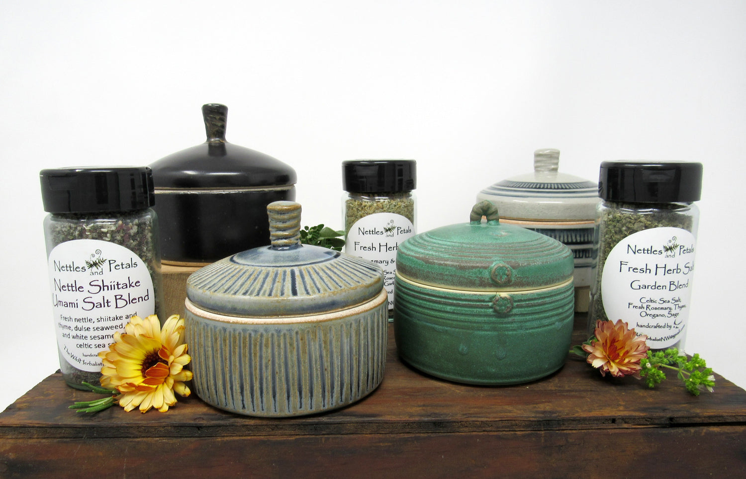 Seasoning Salt Sets-- Collaboration with Nettles and Petals