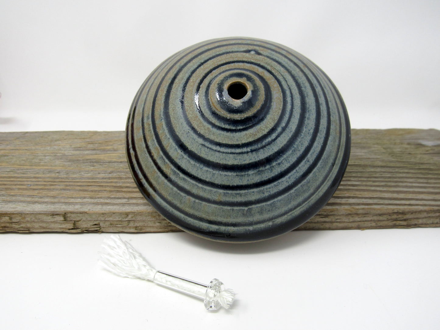 Spiral Oil Candle in Blue Ridge