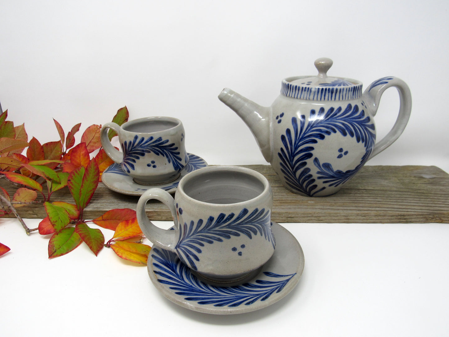 PICK OF THE KILN: Brushwork Tea Set for Two (November Firing)