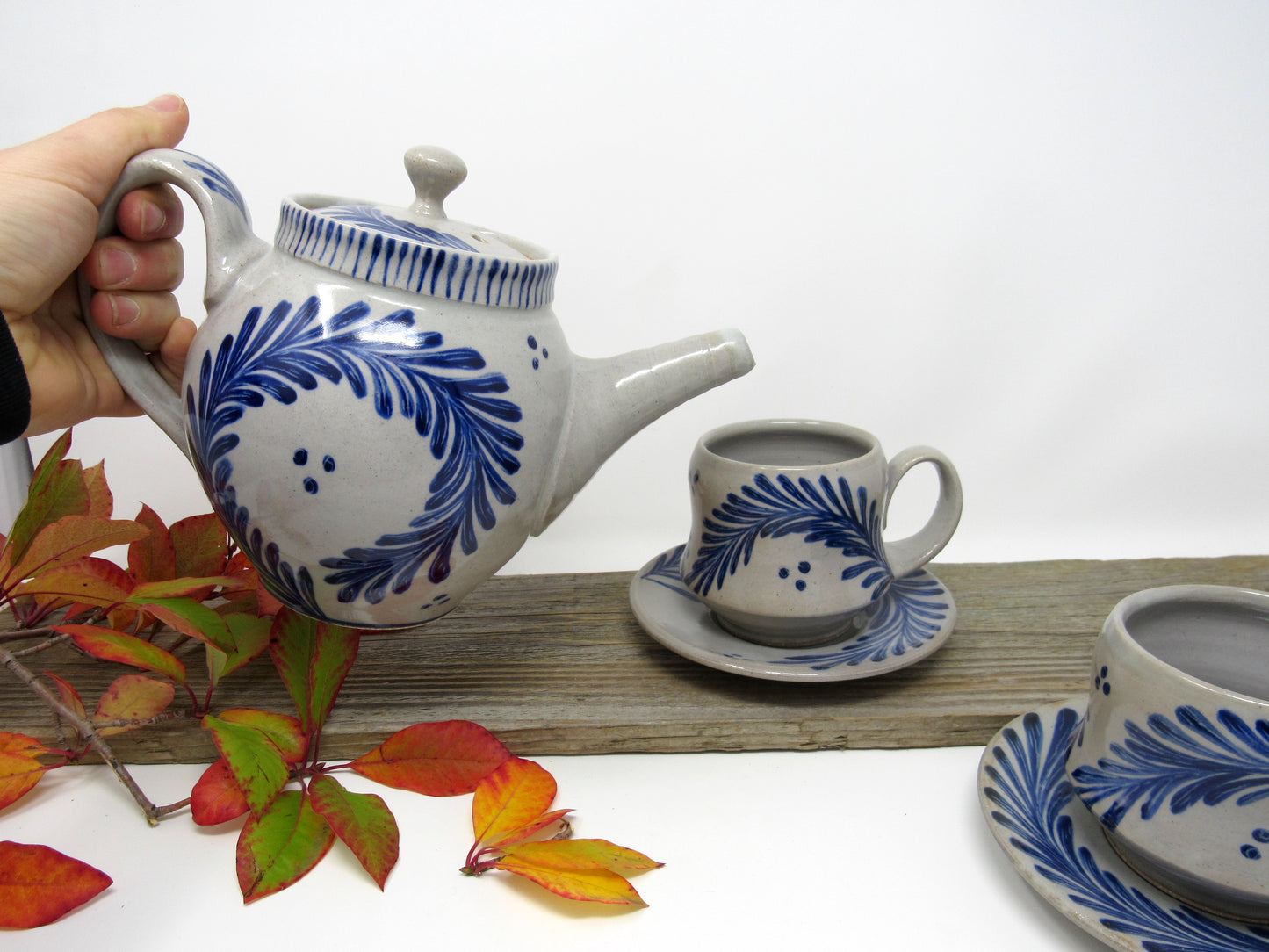 PICK OF THE KILN: Brushwork Tea Set for Two (November Firing)