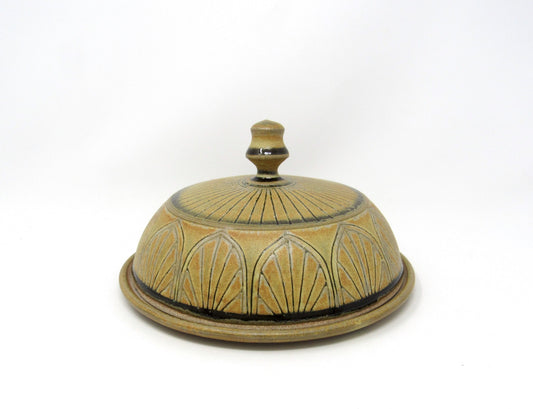 Art Deco Butter Dish #1 in Goldenrod