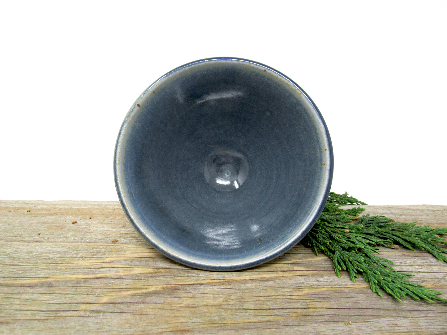 Striped Snack Bowl #1 in Glossy Gray