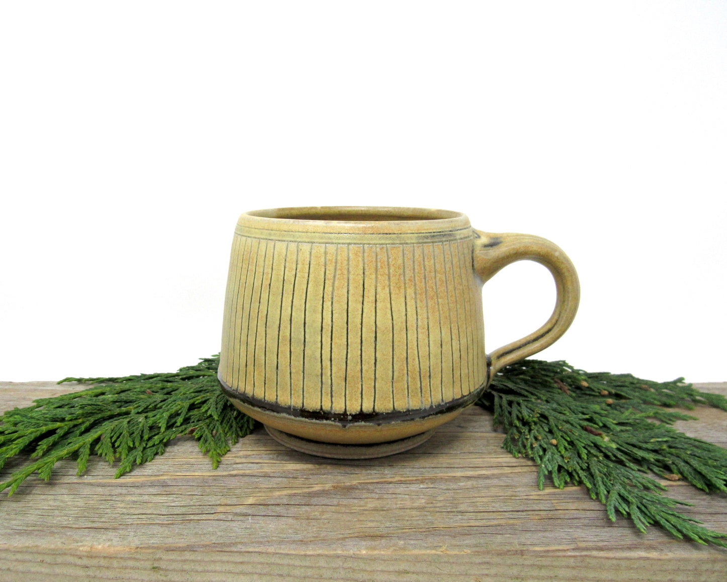 Striped Mug in Goldenrod