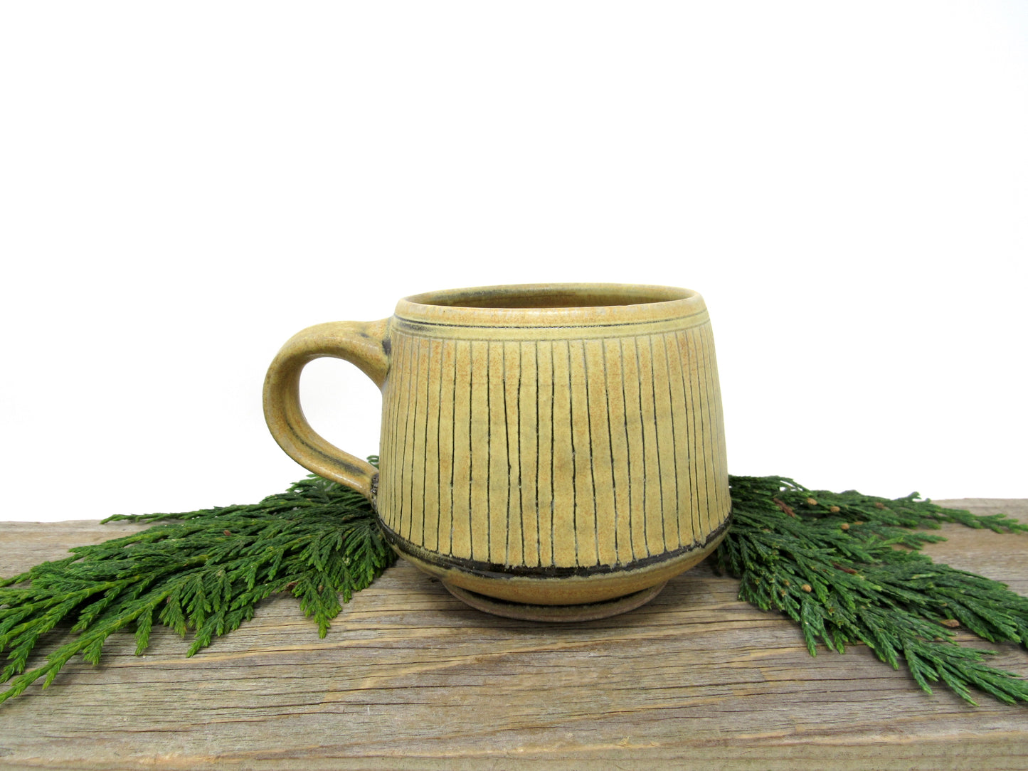 Striped Mug in Goldenrod