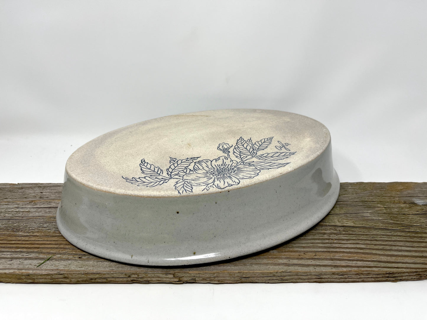 PICK OF THE KILN: Oval Serving Dish with Wild Roses