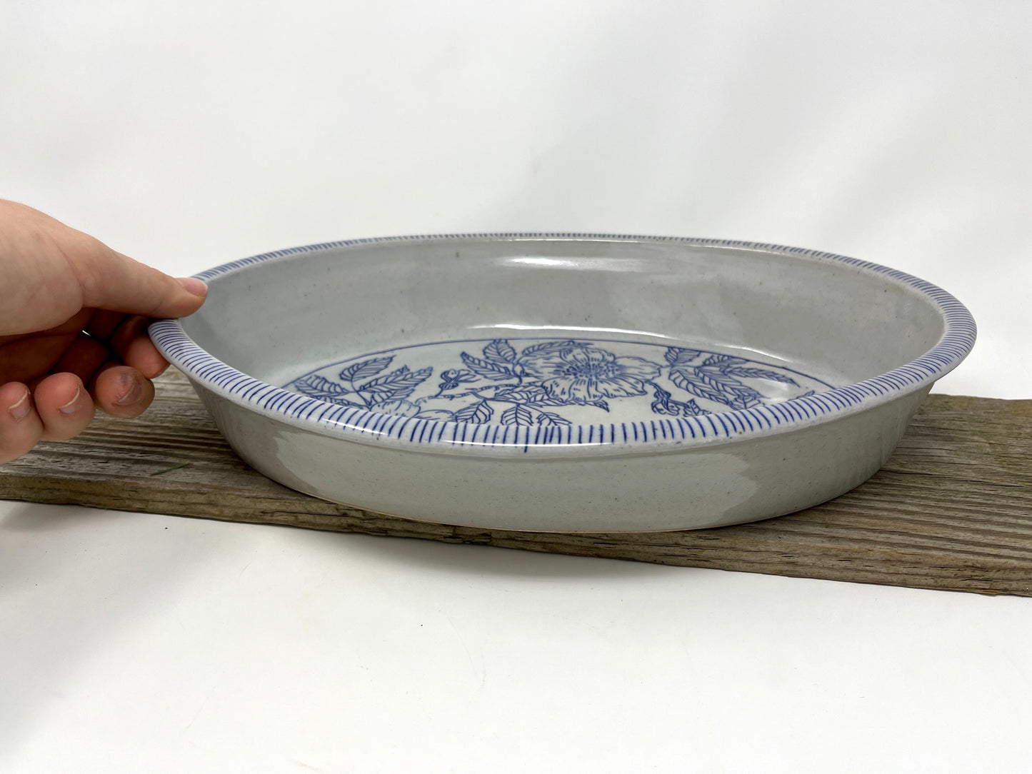 PICK OF THE KILN: Oval Serving Dish with Wild Roses