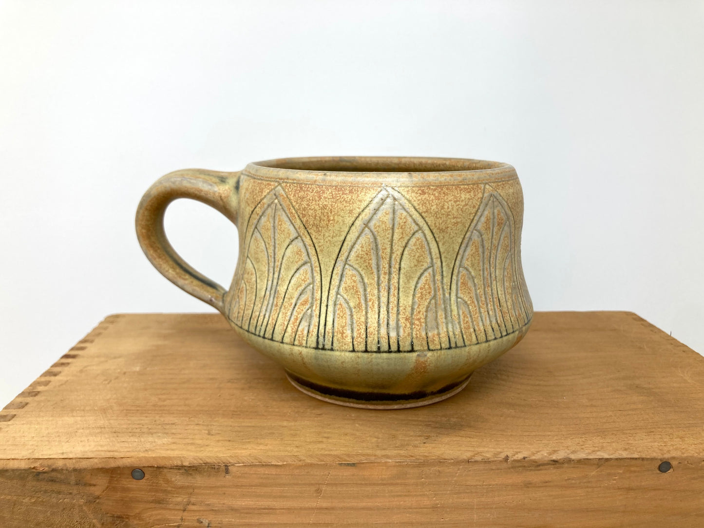 Art Deco Arches Mug #1 in Goldenrod