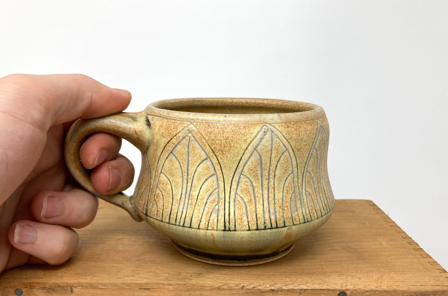 Art Deco Arches Mug #1 in Goldenrod