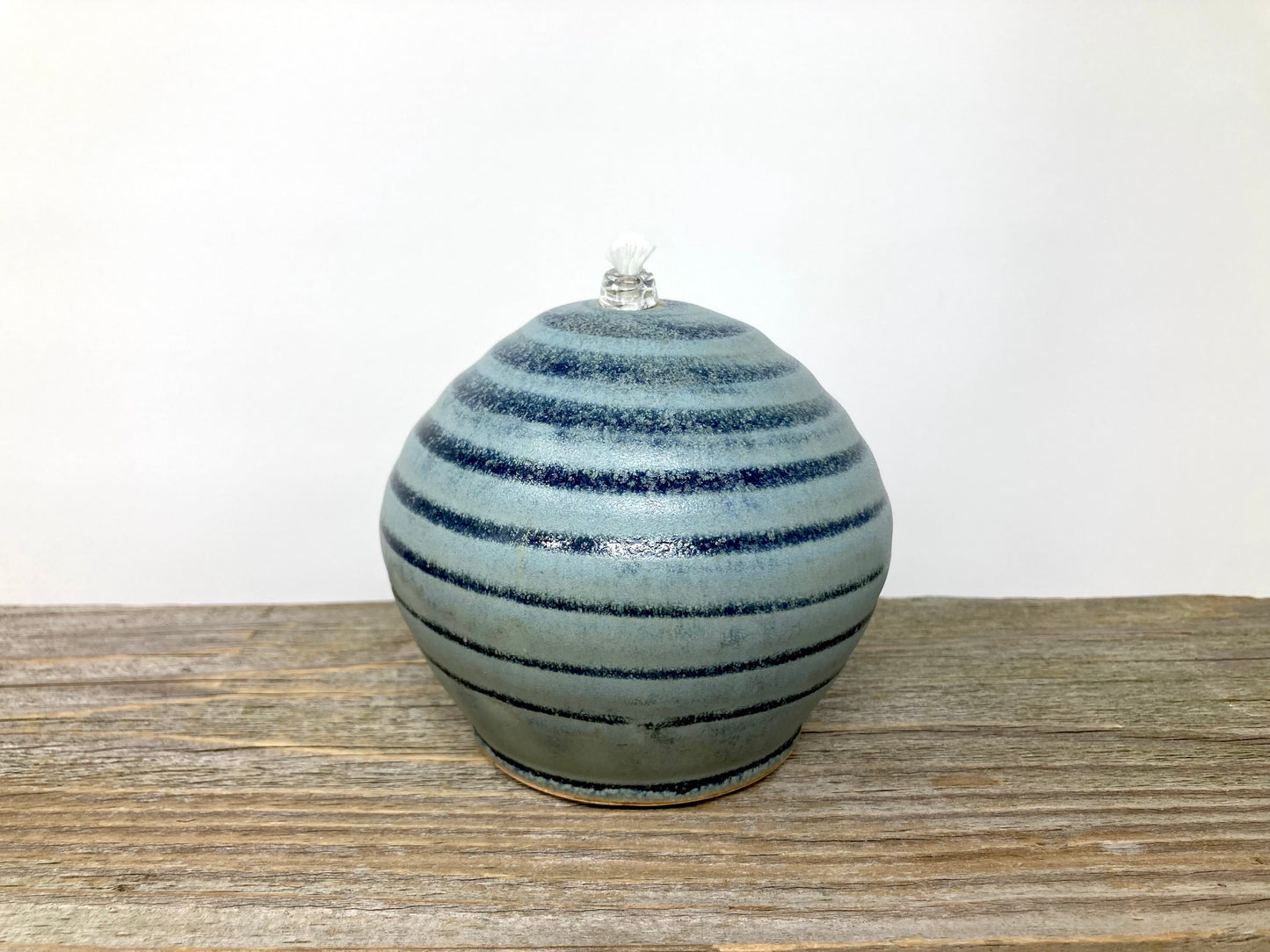 Oil Candle with Spiral in Blue Ridge