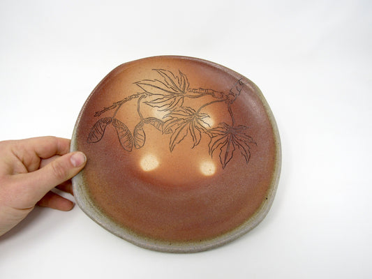 Wood Fired Maple Plate #1