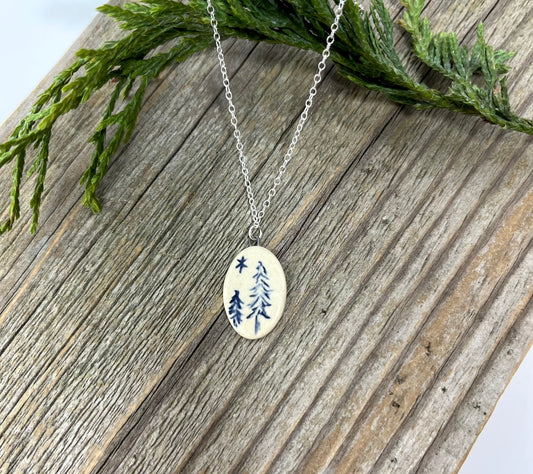 Tree Pendant on Sterling Silver