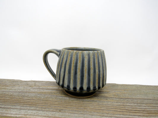 Fluted Mug in Blue #2