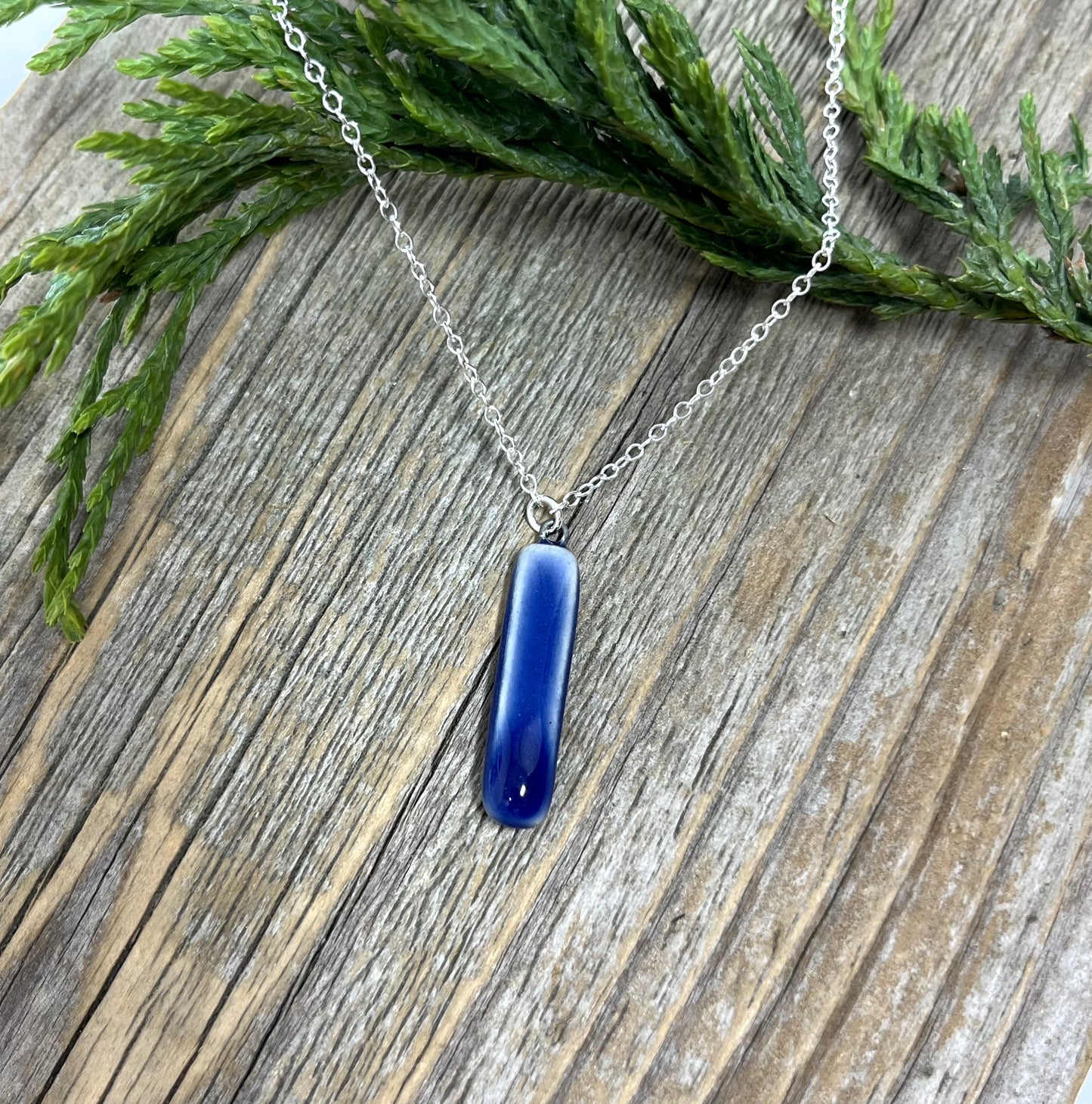 Rectangular Cobalt Pendant