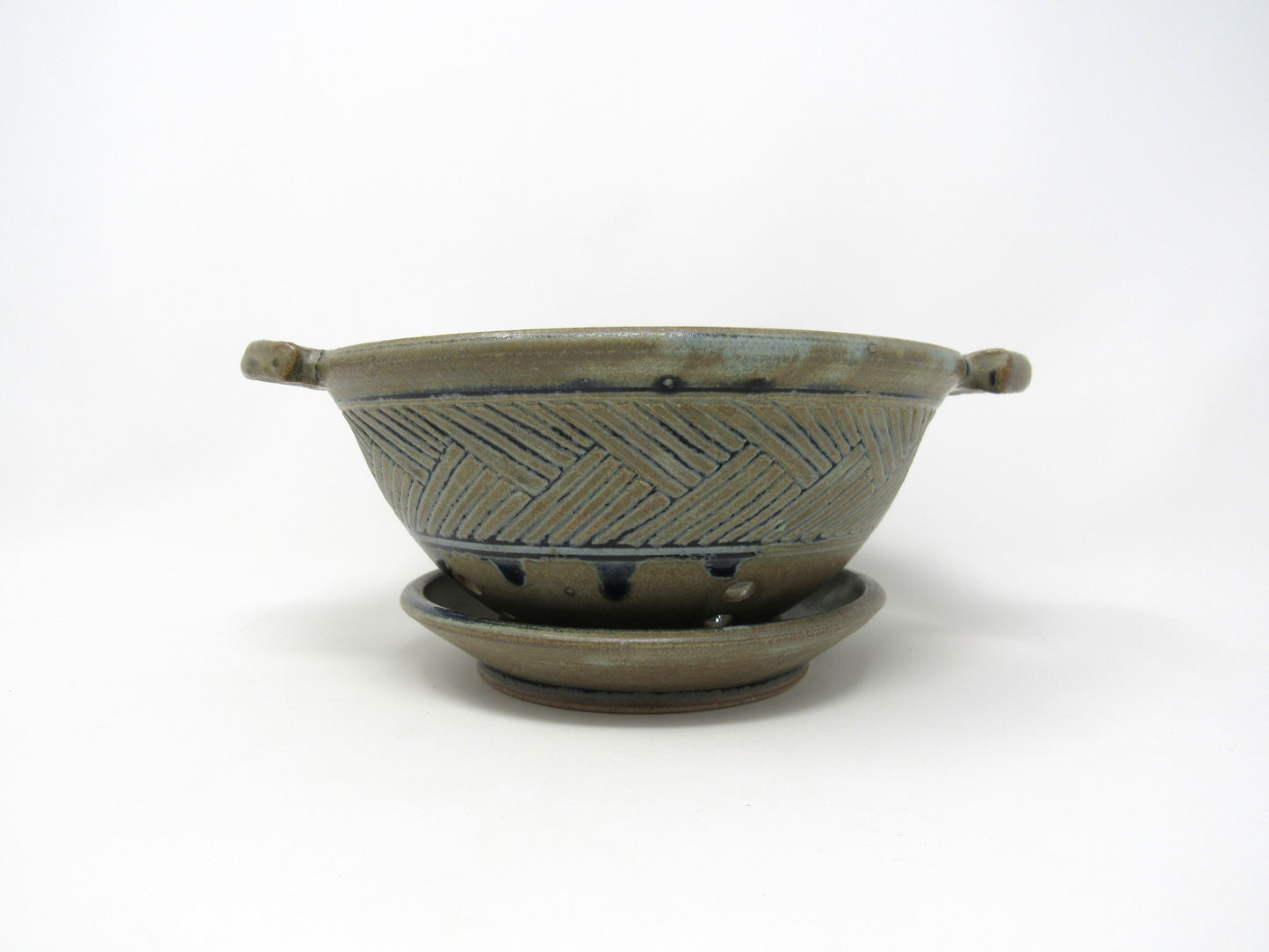 Geometric Berry Bowl in Blue Ridge